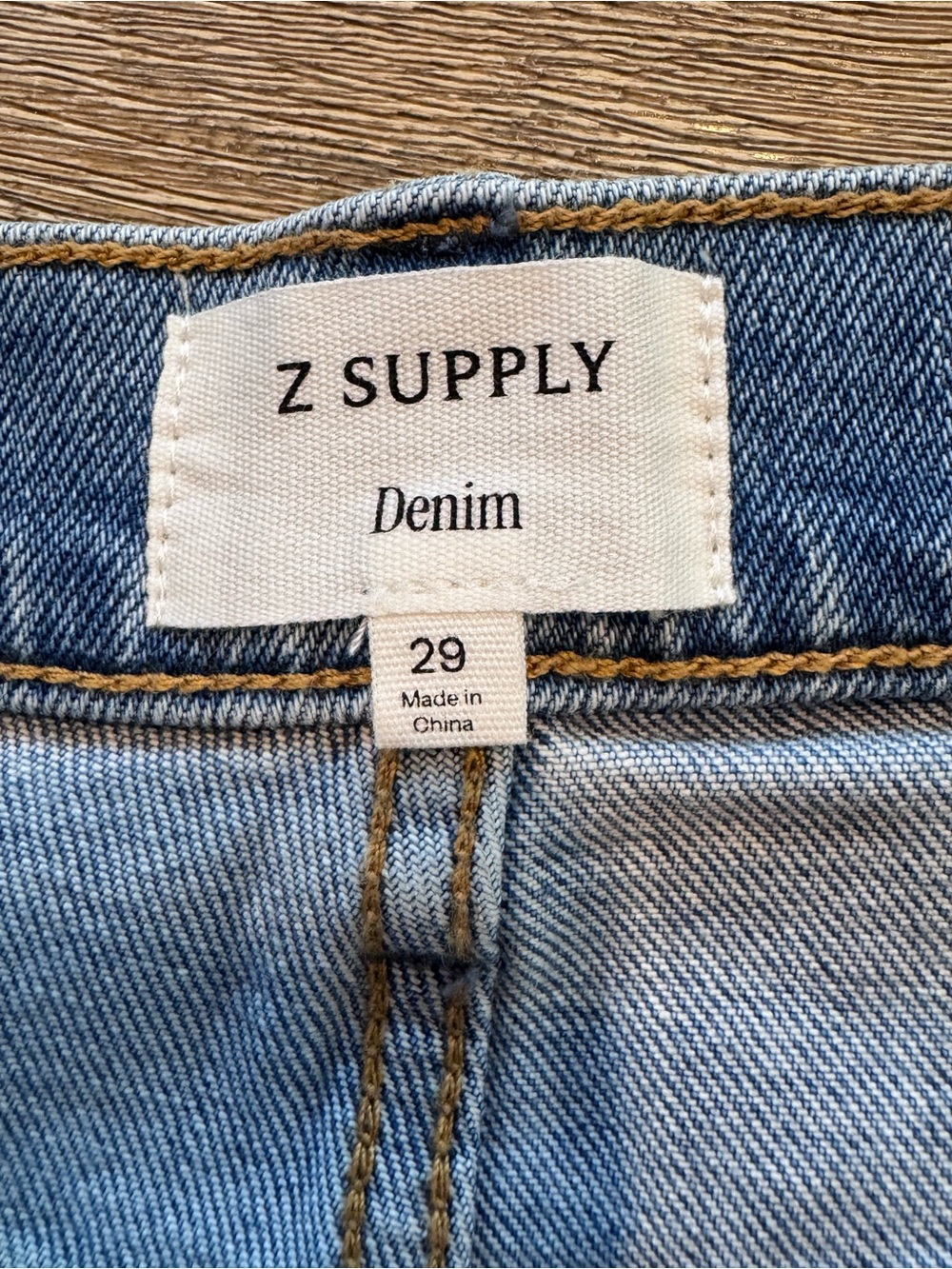 Z Supply Jonah Mid Rise Denim Shorts | Avalon | Size 29 - Picture 5 of 10